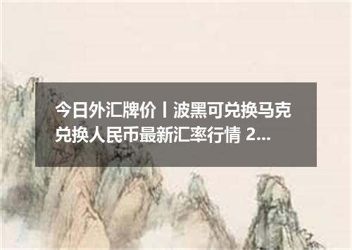 今日外汇牌价丨波黑可兑换马克 兑换人民币最新汇率行情 2026年05月03日