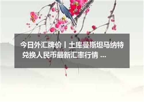 今日外汇牌价丨土库曼斯坦马纳特 兑换人民币最新汇率行情 2026年05月10日