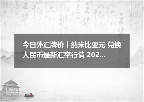 今日外汇牌价丨纳米比亚元 兑换人民币最新汇率行情 2026年05月10日