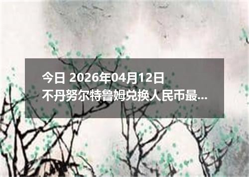 今日 2026年04月12日 不丹努尔特鲁姆兑换人民币最新汇率行情