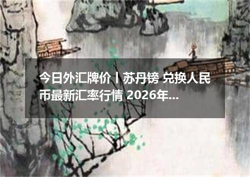 今日外汇牌价丨苏丹镑 兑换人民币最新汇率行情 2026年05月17日