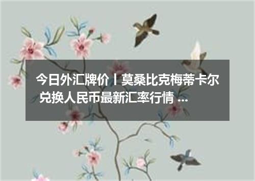 今日外汇牌价丨莫桑比克梅蒂卡尔 兑换人民币最新汇率行情 2026年04月13日